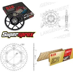 Kettensatz Alu für: HUSABERG FE400 /S /E 96-99 15-48-120 DID520ERT2(G&G) Clip