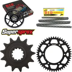 Kettensatz Alu schwarz für: HUSABERG FC450 04-06 13-48-116 DID520NZ Clip