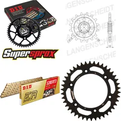 Kettensatz Alu schwarz für: HUSABERG FS450 E /C 04-08/FC6 15-42-118 DID520ERT2(G&G) Clip