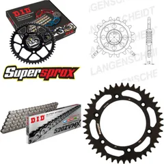 Kettensatz Alu schwarz für: HUSABERG FS450 E /C 04-08/FC6 15-42-118 DID520ZVM-X Endlos