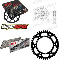Kettensatz Alu schwarz für: HUSABERG FE650 E 03-08 15-45-114 DID520ZVM-X Endlos