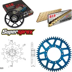 Kettensatz Alu blau TM Enduro 125 00-11 13-52-114 DID520ZVM-X(G&G) Niet