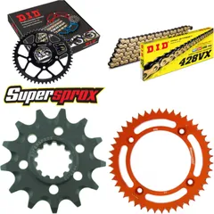 Chain Kit - ALU - orange for: KTM SX85 17``/14`` 18- 13-46-120 DID428VX(G&B) Clip