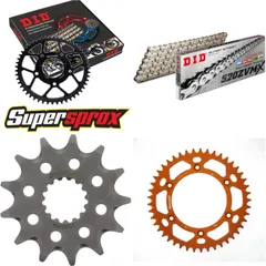 Chain Kit - ALU - orange for: KTM 125 LC2 97-00/Sting 125 8 13-45-110 DID520ZVM-X(S&S) endless