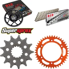 Chain Kit - ALU - orange for: KTM Sting 125 97-00 13-42-108 DID520ZVM-X(S&S) endless