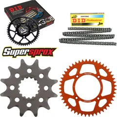 Chain Kit - ALU - orange for: KTM Freeride 13-16 12-48-110 DID520NZ Clip