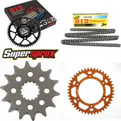 Chain Kit - ALU - orange for: KTM SMR450 04-14 14-45-120 DID520NZ Clip
