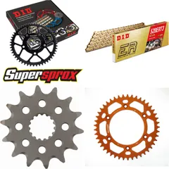 Chain Kit - ALU - orange for: KTM SMR450 04-14 14-45-120 DID520ERT2(G&G) Clip