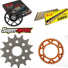 Chain Kit - ALU - orange for: KTM SMR450 04-14 14-45-120 DID520VX3(G&B) Clip
