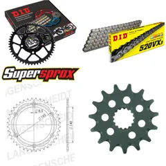 Kettensatz Alu für: KTM EXC600 LC4 90-92 15-50-114 DID520VX3 Endlos
