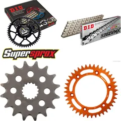 Chain Kit - ALU - orange for: KTM EGS620 LC4 LSE 97-98/Endur 16-40-118 DID520ZVM-X(S&S) rivet