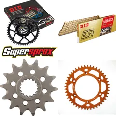 Chain Kit - ALU - orange for: KTM SXC400 Tiainen Replica 99- 14-45-118 DID520ERT2(G&G) Clip