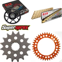 Kettensatz Alu orange für: KTM Supermoto Competition 660 16-38-108 DID520ZVM-X(G&G) Endlos