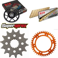 Chain Kit - ALU - orange for: KTM EXE125 Enduro 00-01/EXC250 14-40-118 DID520ZVM-X(G&G) rivet