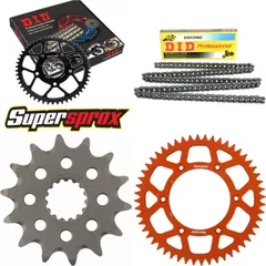 Chain Kit - ALU - orange for: KTM EXC450 R 08-15/SX450 F 07- 14-52-116 DID520NZ Clip