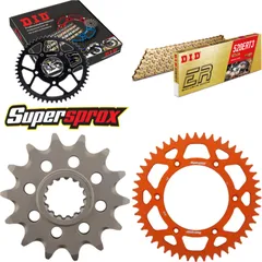 Chain Kit - ALU - orange for: KTM SX525 Racing 2T 03-03/SX52 14-48-114 DID520ERT2(G&G) Clip