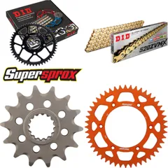 Chain Kit - ALU - orange for: KTM SX525 Racing 2T 03-03/SX52 14-48-114 DID520ZVM-X(G&G) endless