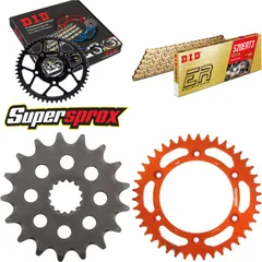 Chain Kit - ALU - orange for: KTM Supermoto 640 LC4 99-06 17-42-110 DID520ERT2(G&G) Clip