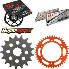 Chain Kit - ALU - orange for: KTM Supermoto 640 LC4 99-06 17-42-110 DID520ZVM-X(S&S) endless