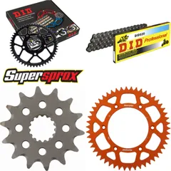 Chain Kit - ALU - orange for: KTM EXC250 Racing 07-15/EXC440 14-50-116 DID520 Clip