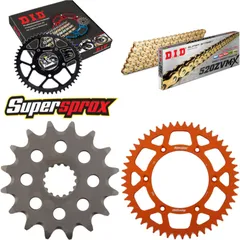 Chain Kit - ALU - orange for: KTM EGS620 LC4-E 97-98 16-50-120 DID520ZVM-X(G&G) endless