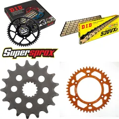 Chain Kit - ALU - orange for: KTM EGS620 LC4-E Adventurer 97 17-45-118 DID520VX3(G&B) endless