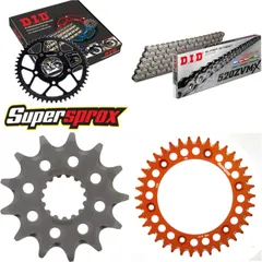 Chain Kit - ALU - orange for: KTM EXE125 Supermoto 00-01 13-38-106 DID520ZVM-X rivet