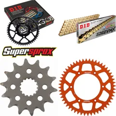 Chain Kit - ALU - orange for: KTM EXC250 Enduro 98-98/MX250 14-52-118 DID520ZVM-X(G&G) rivet
