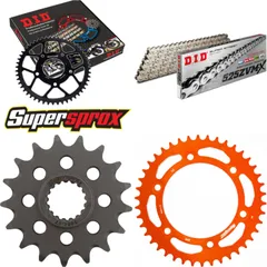 Chain Kit - ALU - orange for: KTM Super Adventure 14-15 17-42-120 DID525ZVM-X(S&S) endless
