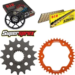 Chain Kit - ALU - orange for: KTM Super Duke 1290 R 13-15 17-38-112 DID525VX3(G&B) endless