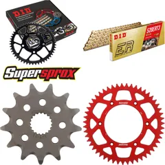 Chain Kit - ALU - red for: HONDA CR125 R 87-96/CR125 R 98-99 13-51-114 DID520ERT2(G&G) Clip