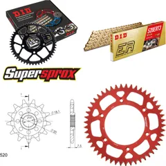 Chain Kit - ALU - red for: HONDA CR125 R 97-97 12-49-112 DID520ERT2(G&G) Clip