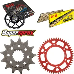 Chain Kit - ALU - red for: HONDA CR250 R 92-93 13-49-112 DID520VX3(G&B) endless