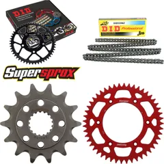 Chain Kit - ALU - red for: HONDA CR250 R 02-02 14-48-114 DID520NZ Clip