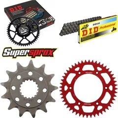 Chain Kit - ALU - red for: HONDA CR250 R 05-08 13-48-114 DID520 Clip