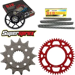 Chain Kit - ALU - red for: HONDA CR250 R 05-08 13-48-114 DID520NZ Clip