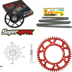 Chain Kit - ALU - red for: HONDA CRF250 R 10-13 13-49-116 DID520NZ Clip