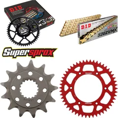 Chain Kit - ALU - red for: HONDA CRF450 R 02-03 13-50-114 DID520ZVM-X(G&G) rivet