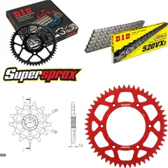 Chain Kit - ALU - red for: HONDA CRF250 R 04-09 13-51-114 DID520VX3 Clip