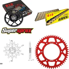 Chain Kit - ALU - red for: HONDA CRF250 R 04-09 13-51-114 DID520VX3(G&B) endless