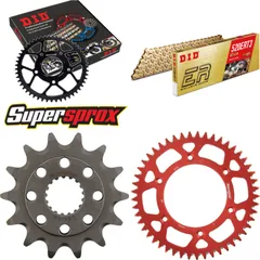 Chain Kit - ALU - red for: HONDA CR500 R 92-01 14-49-114 DID520ERT2(G&G) Clip