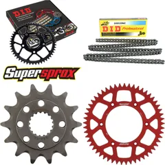 Chain Kit - ALU - red for: HONDA CR250 R 90-91 14-53-116 DID520NZ Clip