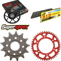 Kettensatz Alu rot für: HONDA CRF450R 17-18 13-49-116 DID520 Clip