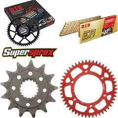 Kettensatz Alu rot für: HONDA CRF450R 17-18 13-49-116 DID520ERT2(G&G) Clip