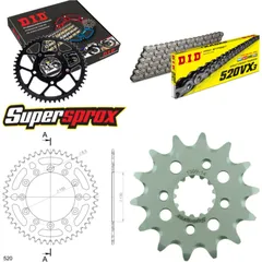 Chain Kit - ALU - black for: HONDA XR600 R [FR] 91-00 14-48-110 DID520VX3 endless