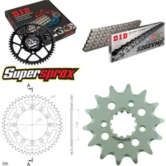 Kettensatz Alu schwarz für: HONDA XR600 R [FR] 91-00 14-48-110 DID520ZVM-X Niet