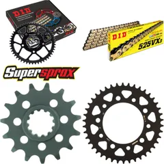 Kettensatz Alu schwarz für: HONDA CB600 F Hornet /S 98-06 15-42-110 DID525VX3(G&B) Niet