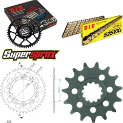 Kettensatz Alu schwarz für: HONDA CBF600 /N /S 04-07 15-43-116 DID525VX3(G&B) Niet