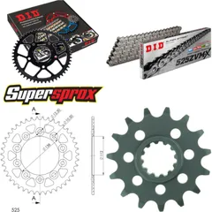 Kettensatz Alu schwarz für: HONDA CBF600 /N /S 04-07 15-43-116 DID525ZVM-X Endlos