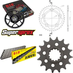Kettensatz Alu schwarz für: HONDA CBF1000 F 06-10/CBF1000 16-43-120 DID530VX3 Niet
